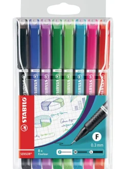 Fineliners ''SENSOR F'' - 8 stuks
