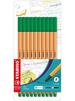 Fineliners ''STABILO point 88'' groen - 10 stuks