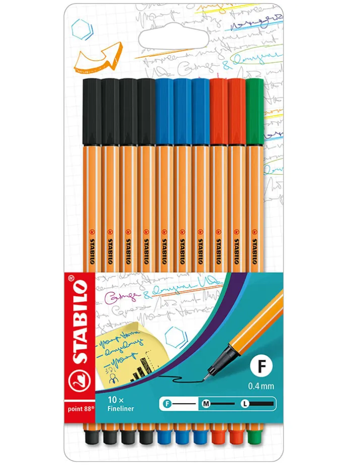 Fineliners ''STABILO point 88'' - 10 stuks