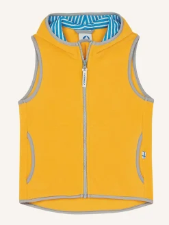 Fleece bodywarmer "Poppeli" geel