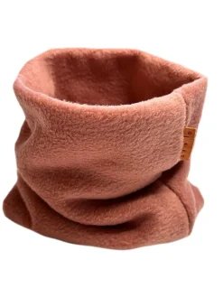 Fleece colsjaal "coralle" bruin - (L)50 x (B)24 cm