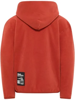 Fleece hoodie "Smileyworld" oranje