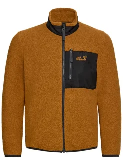 Fleece vest "Lite Curl" lichtbruin
