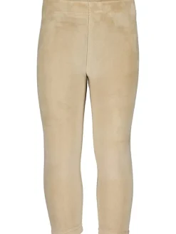 Fluwelen legging beige