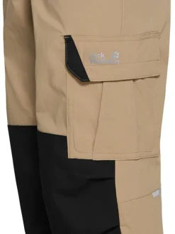 Functionele broek beige/zwart