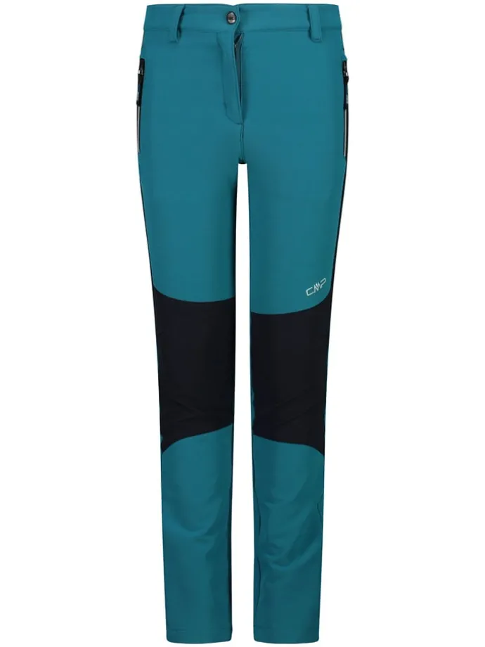 Functionele broek turquoise/zwart