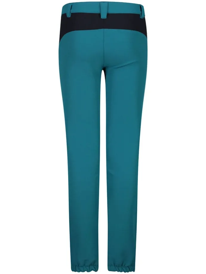 Functionele broek turquoise/zwart
