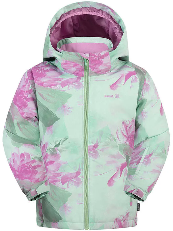 Functionele winterjas "Cybele" turquoise/paars