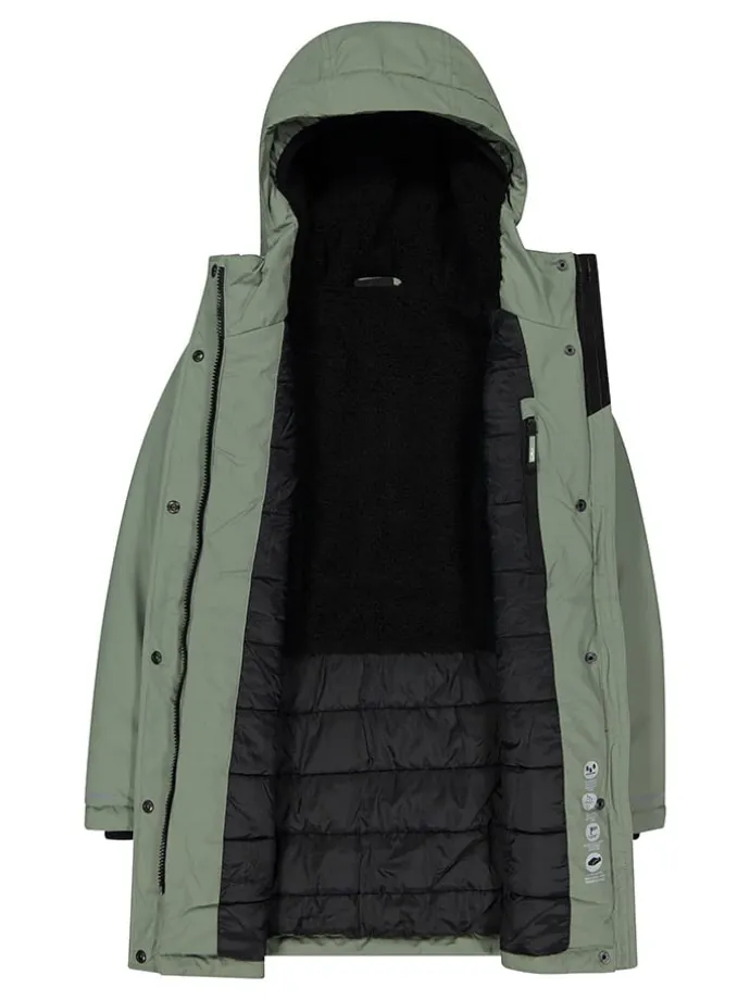 Funtionele parka saliegroen