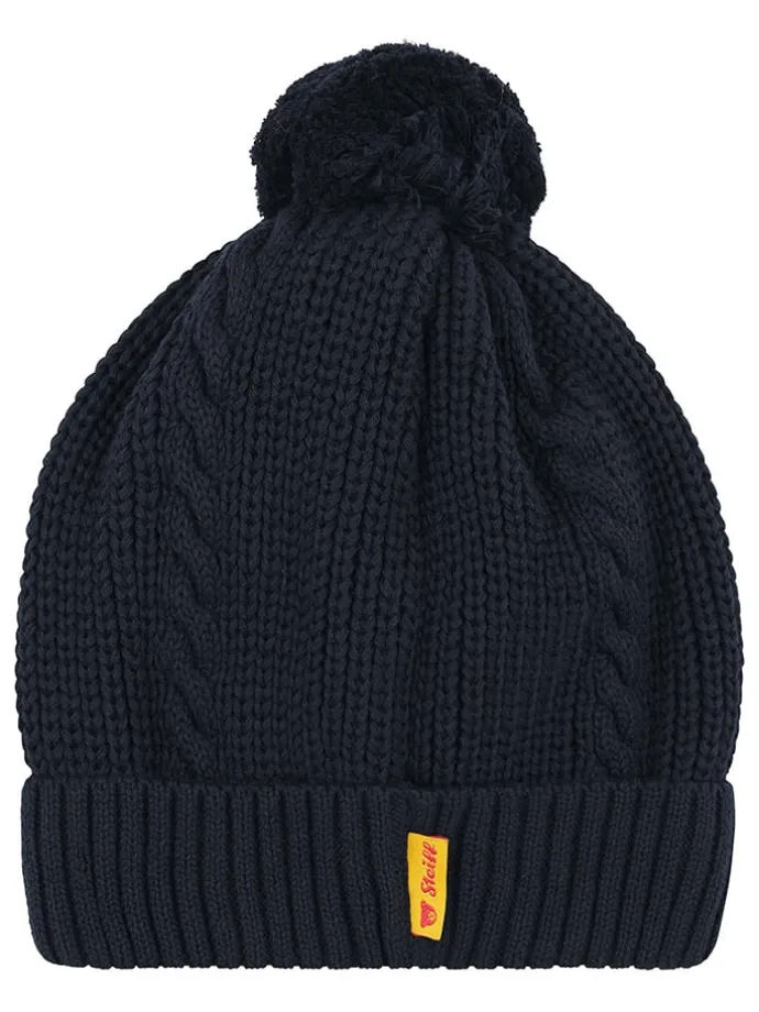 Gebreide muts donkerblauw