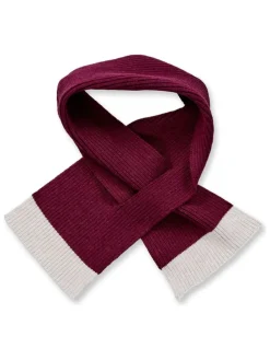 Gebreide sjaal "Frana" bordeaux