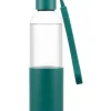 Glazen fles "Melior" petrol - 500 ml