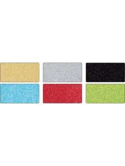 Glitterkarton "Glitterkarton - Basic" meerkleurig - 6 vellen - (L)24 cm