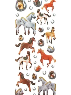 Glitterstickers "Fantasia" meerkleurig - (L)23 x (B)10 cm
