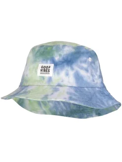 Hoed "Good vibes" groen/blauw