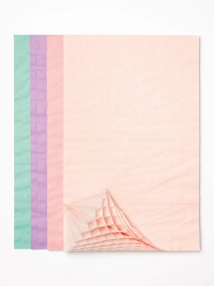 Honingraatpapier "Pastel" - 4 stuks - vanaf 6 jaar