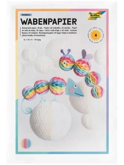 Honingraatpapier "Rainbow" - 4 stuks - vanaf 6 jaar
