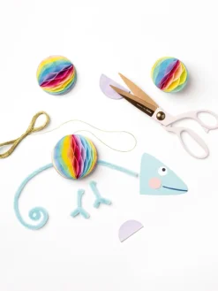 Honingraatpapier "Rainbow" - 4 stuks - vanaf 6 jaar
