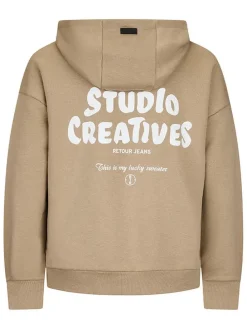 Hoodie "Charlie" lichtbruin