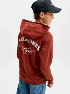 Hoodie roodbruin