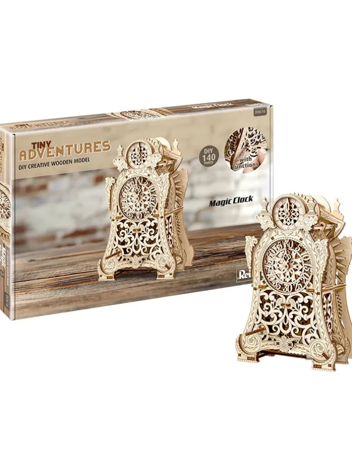 Houten functi model "Revell - Tiny Adventures - Magic Clock" - vanaf 12 jaar
