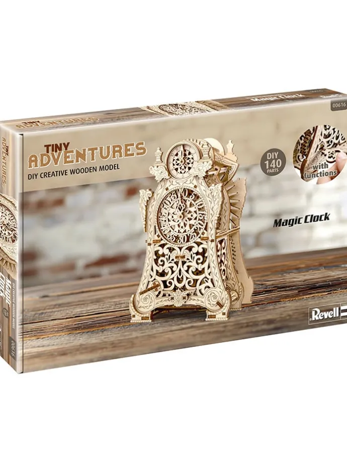 Houten functi model "Revell - Tiny Adventures - Magic Clock" - vanaf 12 jaar