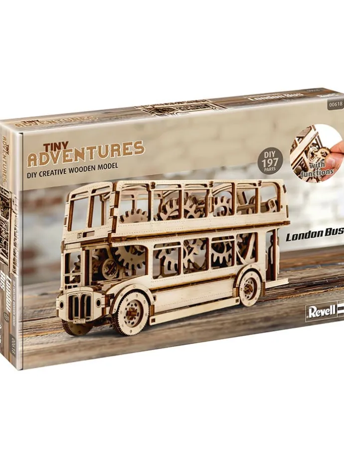 Houten functioneel model "Revell - Tiny Adventures - London Bus" - vanaf 10 jaar