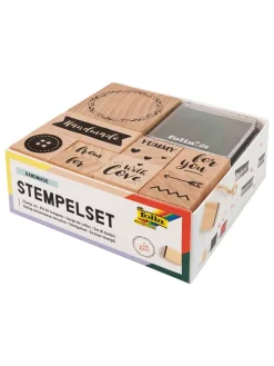 Houten stempelset 