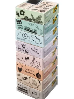Houten stempelset
