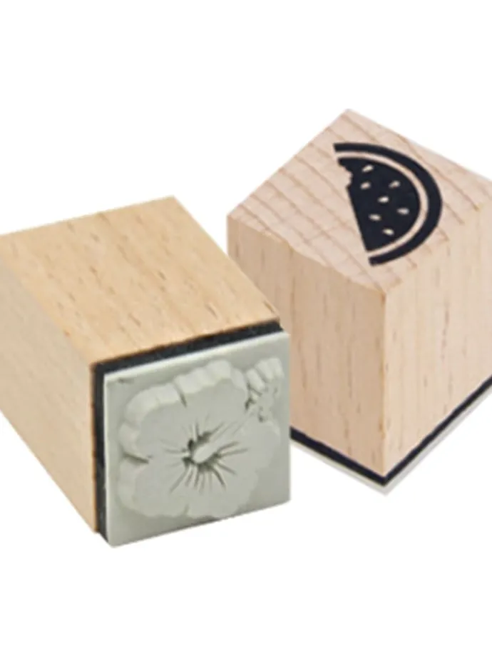 Houten stempelset "Summer" naturel - vanaf 3 jaar