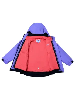 3-in-1 functionele jas "Marisol" paars/rood
