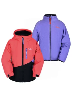 3-in-1 functionele jas "Marisol" rood/paars