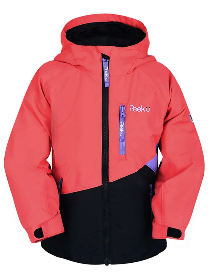 3-in-1 functionele jas "Marisol" rood/paars