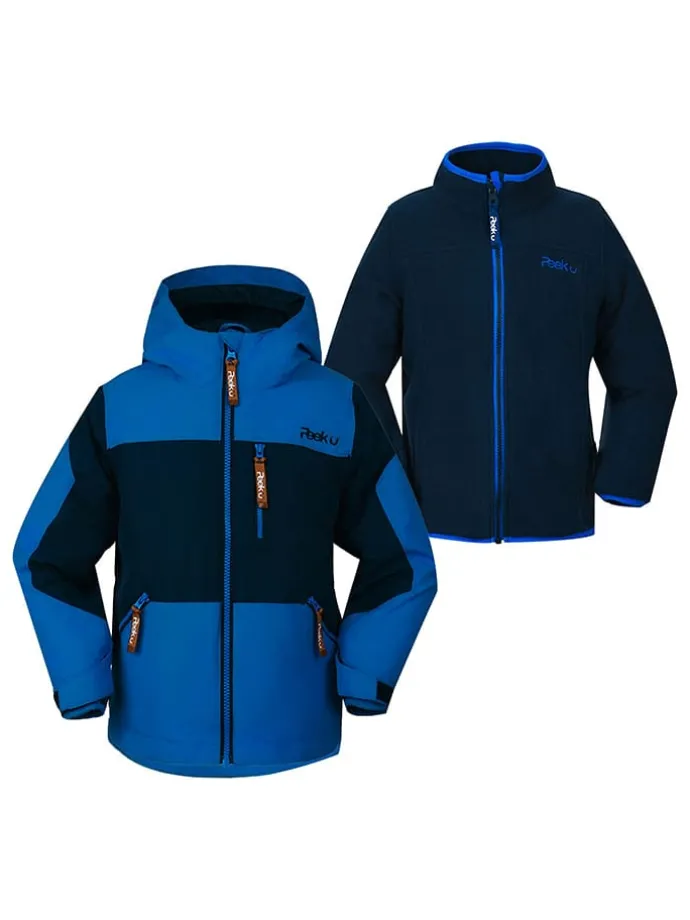 3-in-1 functionele jas "Trey" blauw