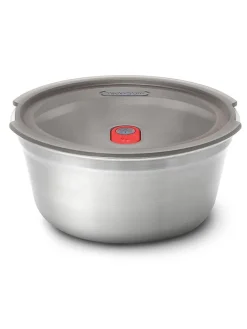 3-in-1 lunchbox zilverkleurig - (B)16,5 x (H)8 x (D)17 cm