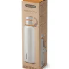 Isoleerfles zilverkleurig/oranje - 750 ml