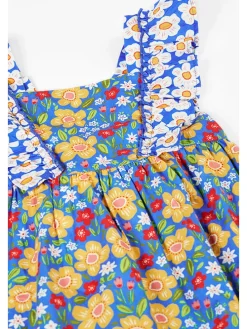 Jurk "Audrey" blauw/meerkleurig