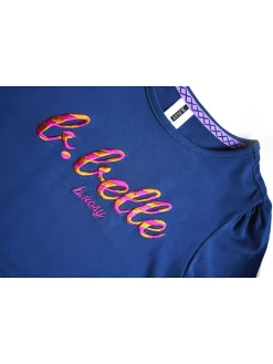 Jurk blauw/meerkleurig