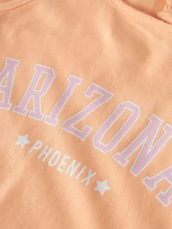Jurk "Froncaz" oranje