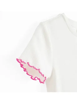 Jurk lichtroze/crème
