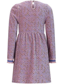 Jurk "Maxim" lichtroze/blauw