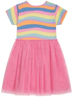 Jurk meerkleurig/roze