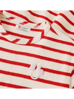 Jurk rood/crème