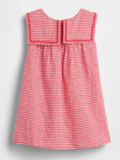 Jurk rood/wit