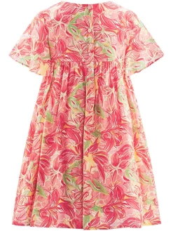 Jurk roze/geel