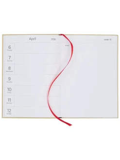Kalender "2026" beige - (L)21 x (B)14,8 cm