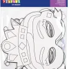 Kartonnen maskers "Princess" - 12 stuks - vanaf 3 jaar
