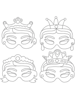 Kartonnen maskers 