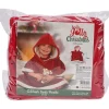 Kerstponcho rood
