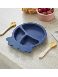 Kinderbord donkerblauw - Ø 20 cm